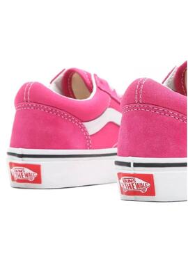 Scarpe da ginnastica Vans Old Skool rosa per ragazza.