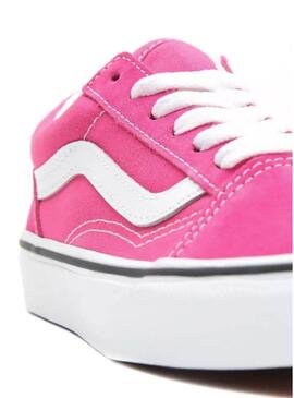 Scarpe da ginnastica Vans Old Skool rosa per ragazza.