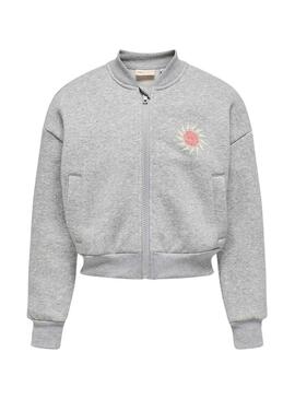 Bomber solo per bambini Koglovely grigio per ragazze