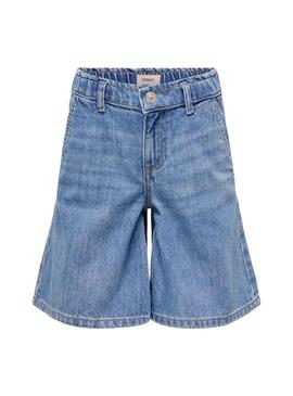 Pantaloncini solo per bambini Kogcomet Wide Long in denim per ragazze