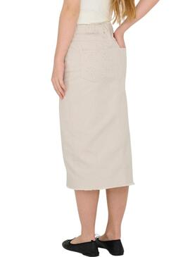 Gonna Only Kids Kogelsa Midi Crochet beige bambina.