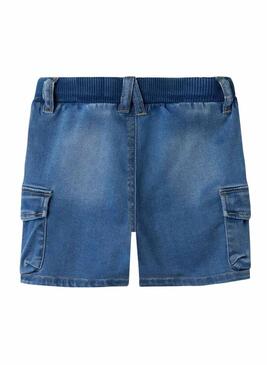Bermuda Name It Ben Baggy in denim blu per bambina