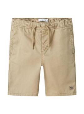 Bermuda Name It Ryan Jog beige jogger per ragazza