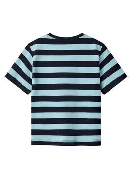 Maglietta Name It Fridy a righe blu per bambino