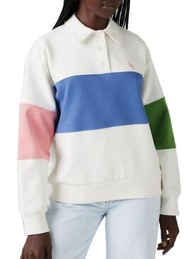 Felpa Levis Rugby multicolore per donna