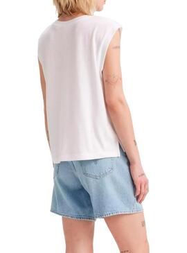  T-shirt Levis Boxy bianca da donna.