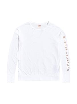 T-Shirt Superdry Active Studio Bianco Donna