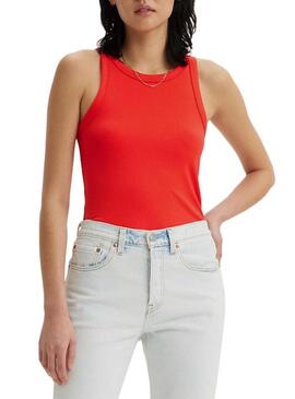 Maglietta Levis Tank rossa per donna