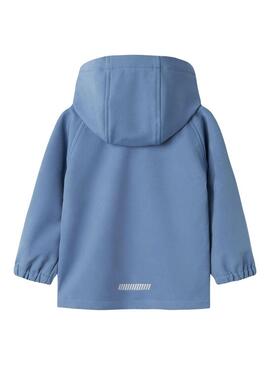 Giacca antivento Name It Alfa Softshell blu per bambino