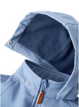 Giacca antivento Name It Alfa Softshell blu per bambino