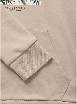 Felpa Jack and Jones Hawaii Shape beige bambino