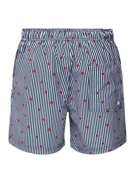 Costume da bagno Jack and Jones Maui Mini stripe blu bambino