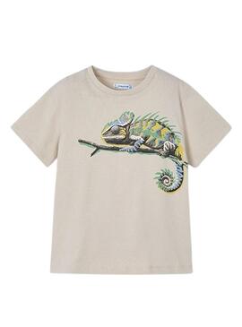 Maglietta Mayoral Chameleon beige per bambino