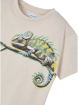 Maglietta Mayoral Chameleon beige per bambino