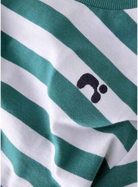 Maglietta Name It Fridy a righe verde per bambina