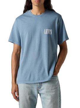 Maglietta Levis Relaxed blu per uomo
