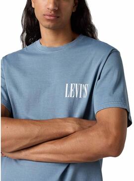 Maglietta Levis Relaxed blu per uomo