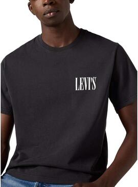 Maglietta Levis Relaxed nera per uomo