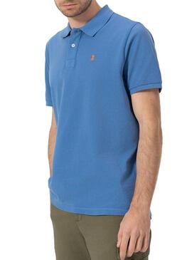 Polo El Pulpo blu di base per uomo.