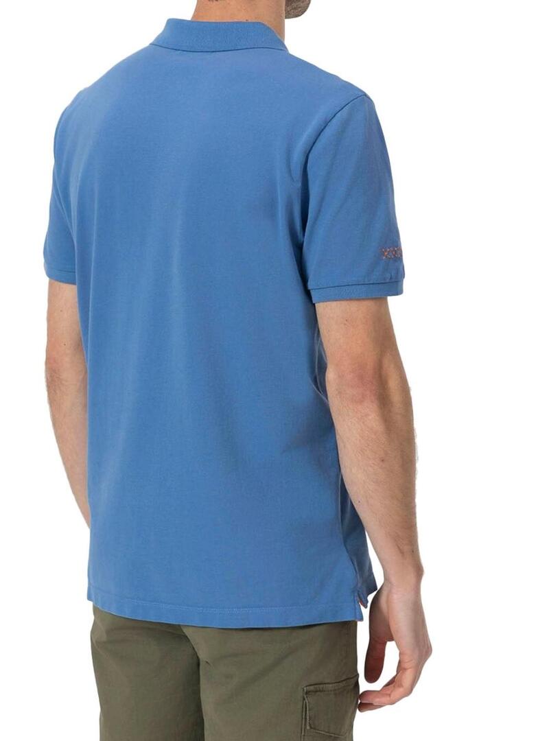 Polo El Pulpo blu di base per uomo.