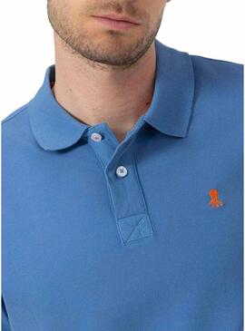 Polo El Pulpo blu di base per uomo.