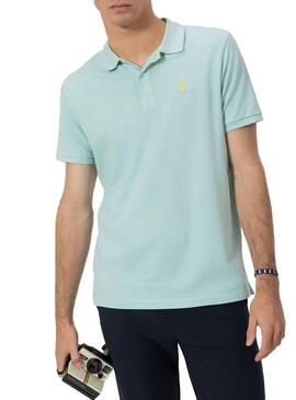 Polo El Pulpo basic turchese per uomo