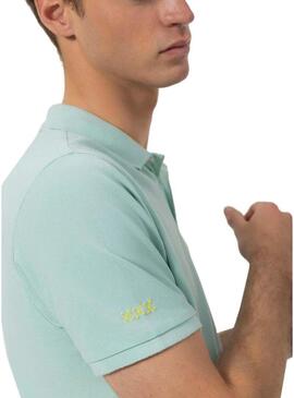 Polo El Pulpo basic turchese per uomo