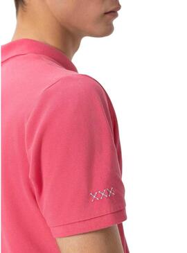 Polo El Pulpo basic rosa per uomo 