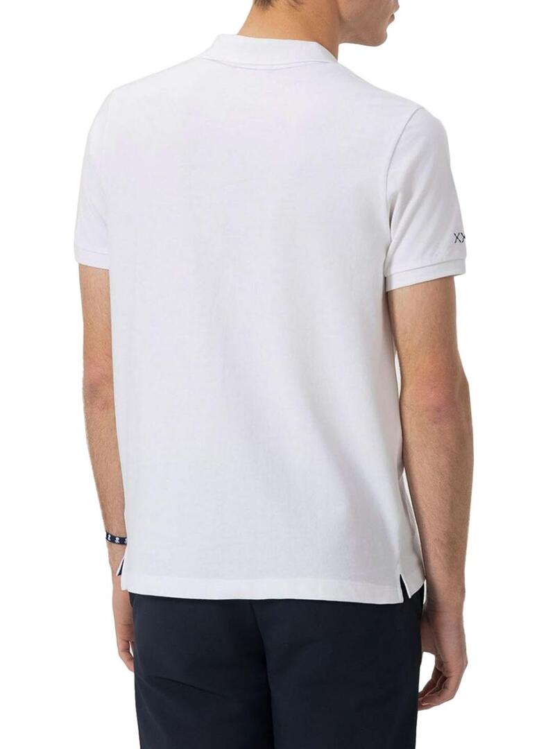 Polo El Pulpo basic bianco per uomo