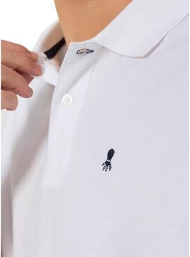 Polo El Pulpo basic bianco per uomo