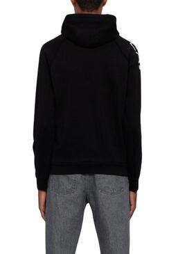 Felpa Emporio Armani EA7 Logo nera per uomo