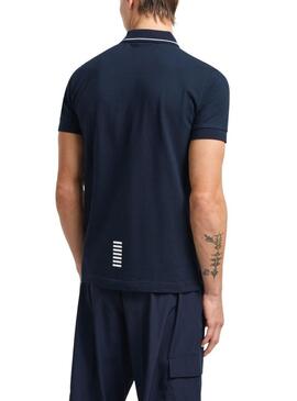 Polo Emporio Armani EA7 blu scuro per uomo.