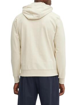 Felpa Emporio Armani EA7 beige per uomo