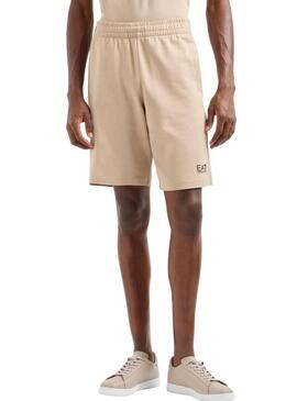 Bermuda Emporio Armani EA7 Core Identity tostato per uomo.