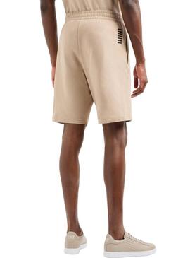 Bermuda Emporio Armani EA7 Core Identity tostato per uomo.