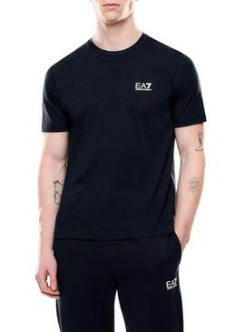 Maglietta Emporio Armani EA7 Core Identity navy per uomo