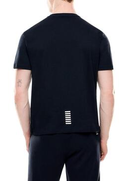 Maglietta Emporio Armani EA7 Core Identity navy per uomo