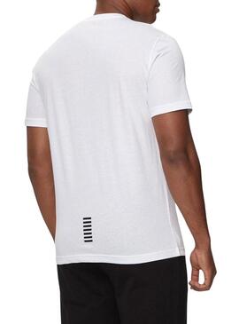 Maglietta Emporio Armani EA7 Core Identity bianca per uomo