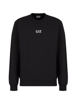 Felpa Emporio Armani EA7 Core Identity nera per uomo