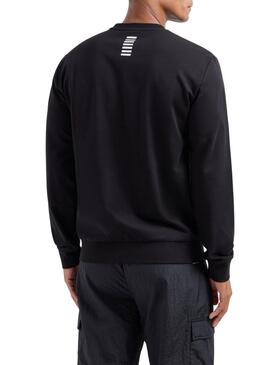 Felpa Emporio Armani EA7 Core Identity nera per uomo
