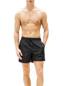 Costume da bagno Tommy Hilfiger Medium Drawstring nero per uomo