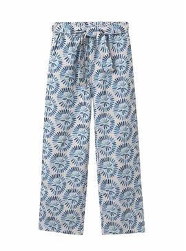 Pantaloni lunghi stampati blu Mayoral per ragazza