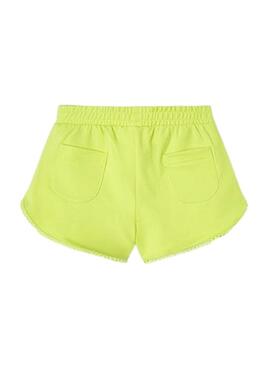 Short Mayoral  sportivo di base giallo per ragazza.