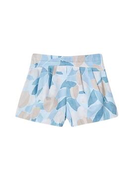 Gonna pantaloni Mayoral stampata blu per bambina