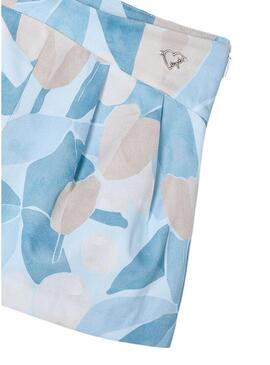 Gonna pantaloni Mayoral stampata blu per bambina