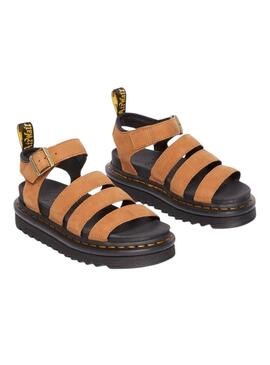 Sandali Dr. Martens Blaire marrone per donna.