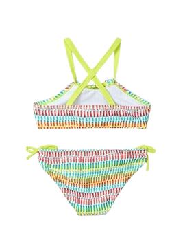Bikini stampato con fiocco Mayoral per bambina