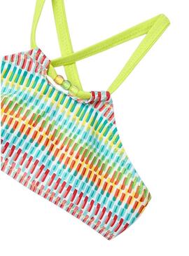 Bikini stampato con fiocco Mayoral per bambina