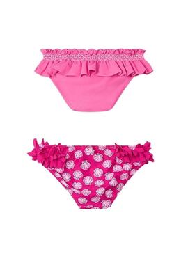 Set di 2 mutandine Mayoral rosa e stampate per bambina.