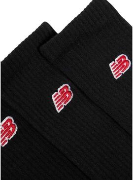 Calze New Balance logo nero per bambini.